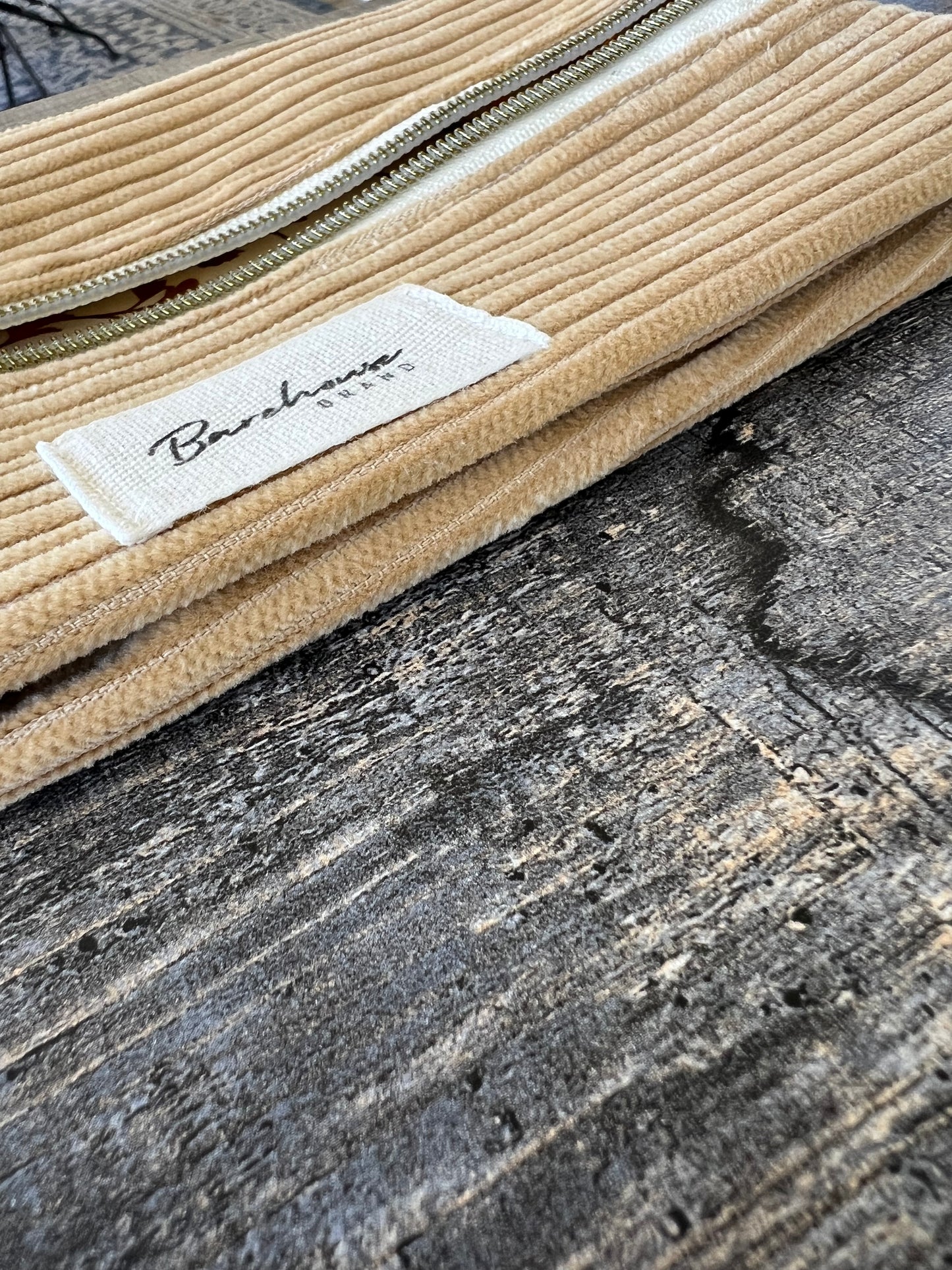 Corduroy Cosmetic Bag