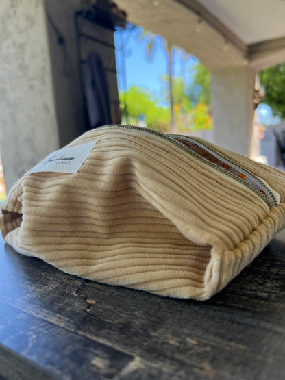 Corduroy Cosmetic Bag